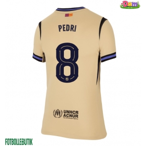 Barcelona Pedri Gonzalez #8 Bortatröja Kvinnor 2025-26 Kortärmad